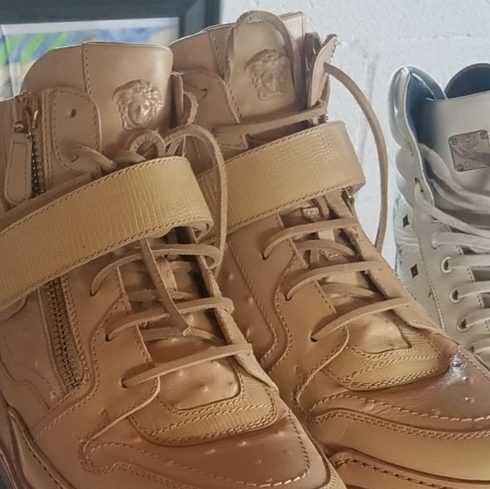 Versace Vitello Gomato Sneakers